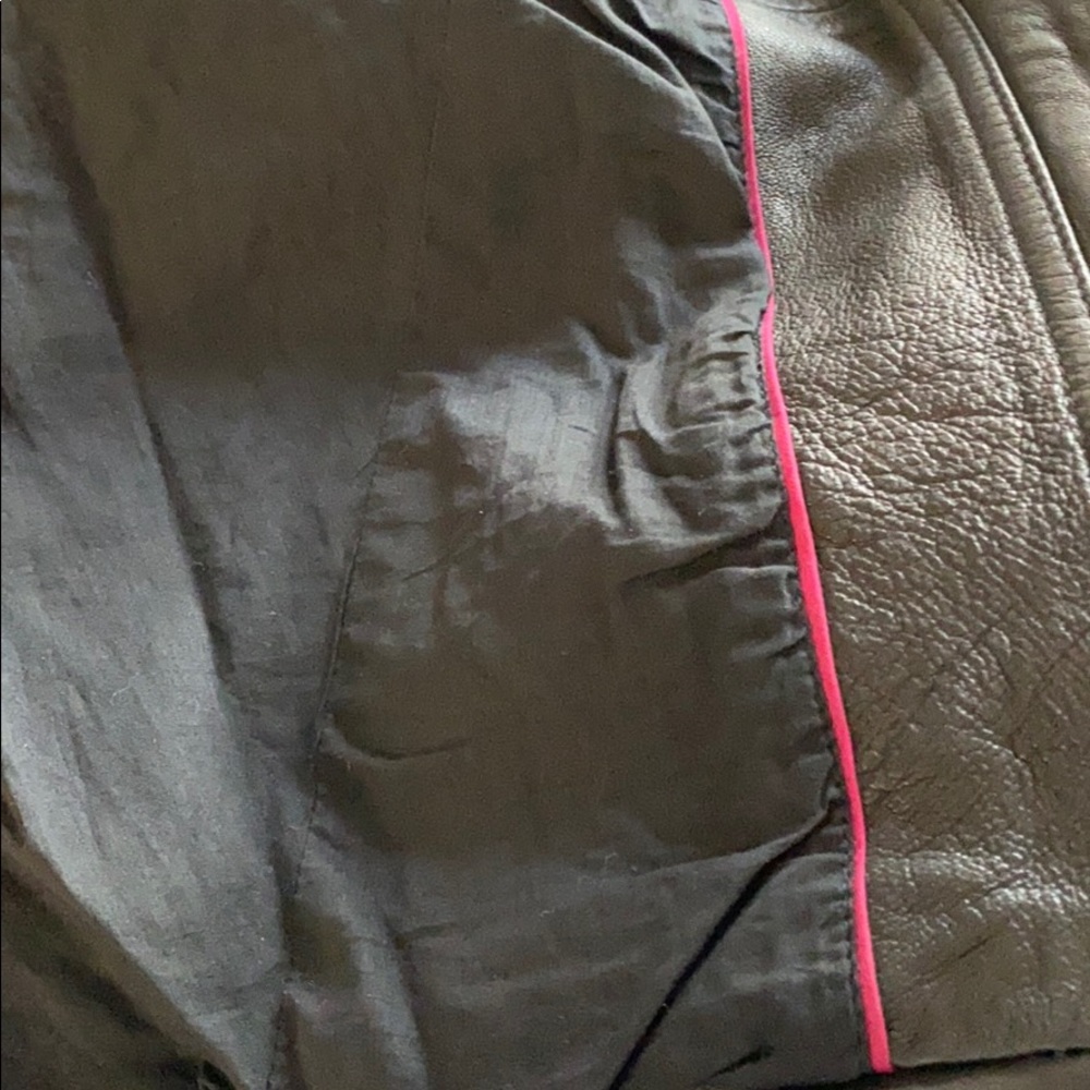 Gap Leather Motorcycle Jacket - Small - image 8